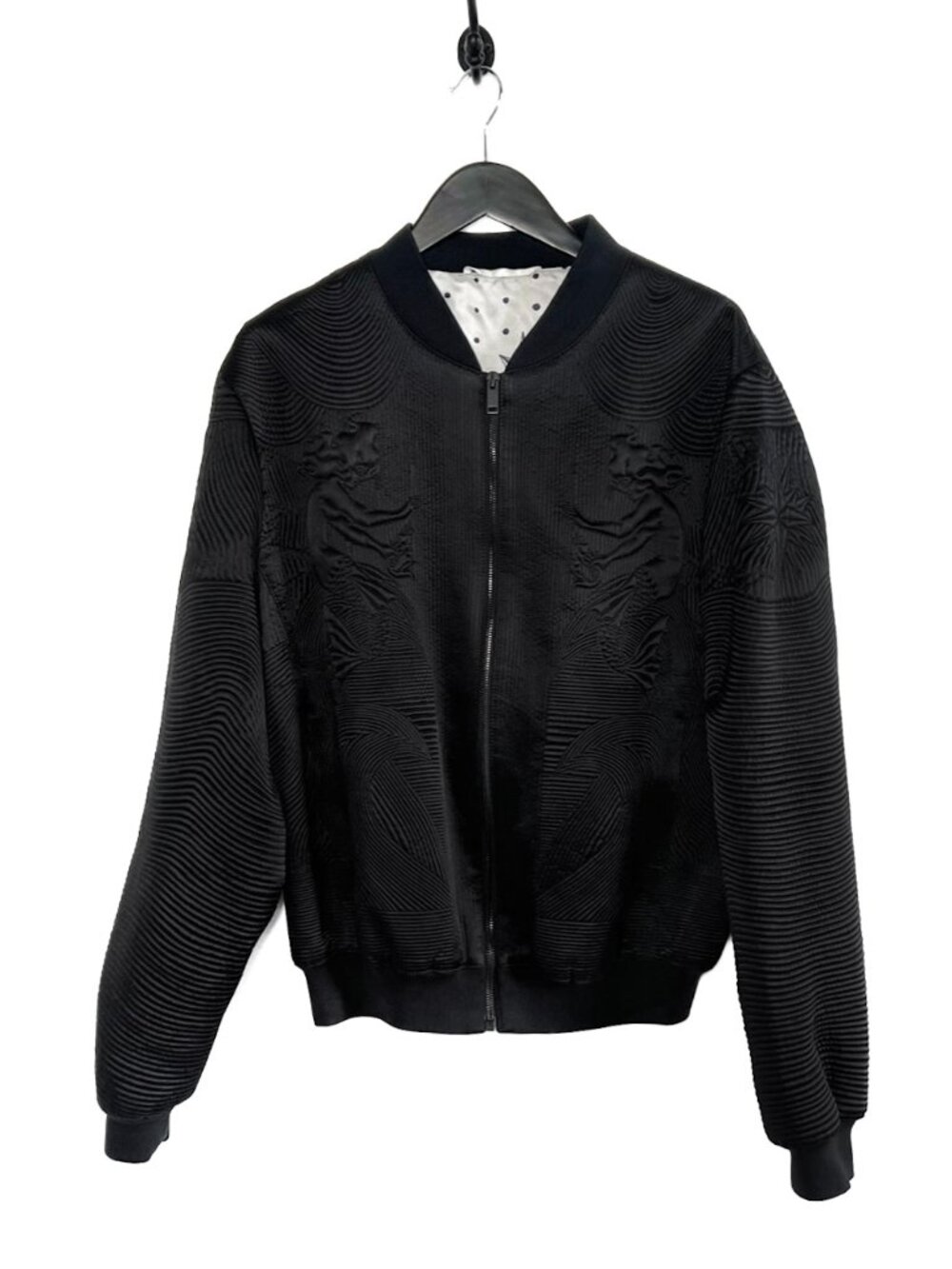 Alexander McQueen FW15 Mermaid Quilted Silk Bomber Jacket